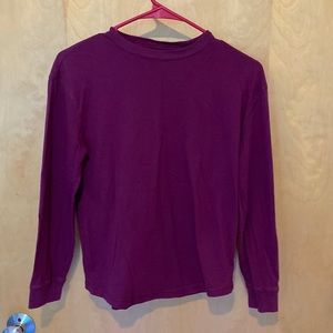 Purple GAP teen long-sleeve tee